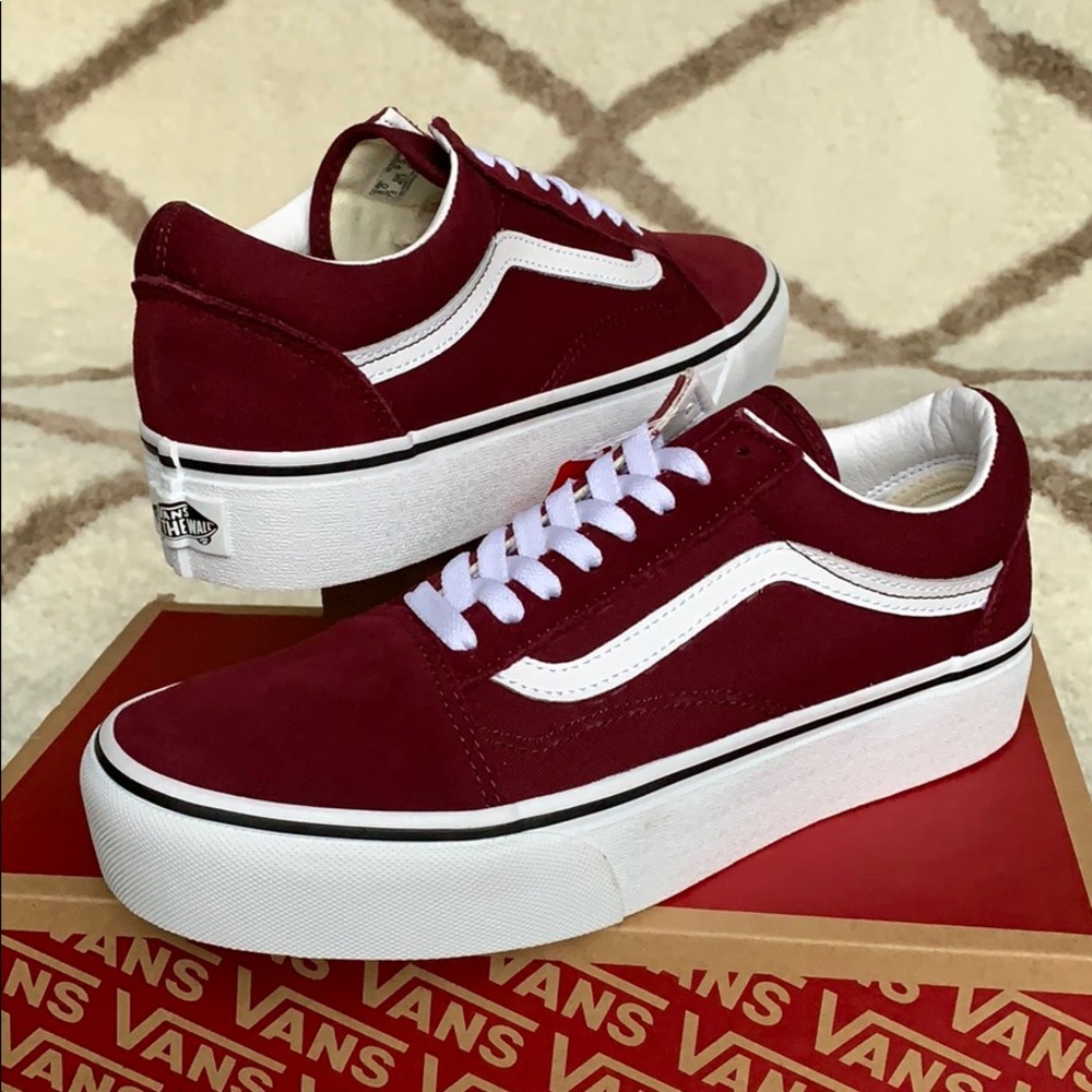 ••VANS OLD SKOOL PLATFORM Port Royale/True White W - Picture 6 of 16